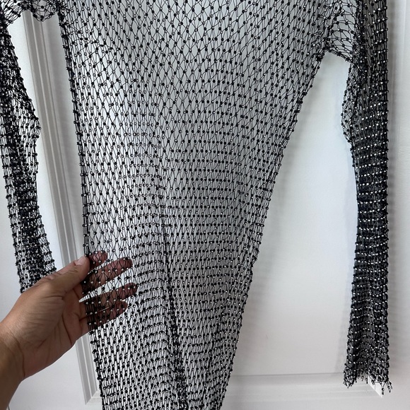 Festival Rhinestone Fish Net Dress - Picture 8 of 8